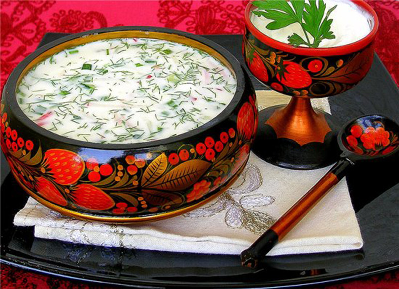 okroshka-sopa rusa fria